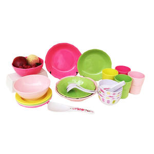 Juego de Vajilla Desechable de Melamina de 16 Piezas, Redondo, con Esmalte de Color, para Picnic, Estilo Zen Asiático, Marca <span class=keywords><strong>AIMI</strong></span> - Product Image 3