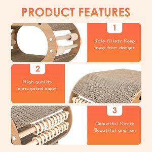 Customization Classic Fashion Modern Eco-Friendly Multifunction Portable Condo Solid Wood <b>House</b> Furniture Scratching - Product Image 5