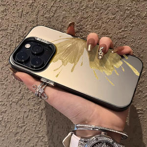 Custodia per <span class=keywords><strong>iPhone</strong></span> 16 <span class=keywords><strong>Pro</strong></span> <span class=keywords><strong>Max</strong></span> con Farfalla, Colore Laser Argento Oro, Resistente in TPU PC, Compatibile con <span class=keywords><strong>iPhone</strong></span> 15 <span class=keywords><strong>14</strong></span> 13 12 <span class=keywords><strong>Pro</strong></span> <span class=keywords><strong>Max</strong></span> - Product Image 3