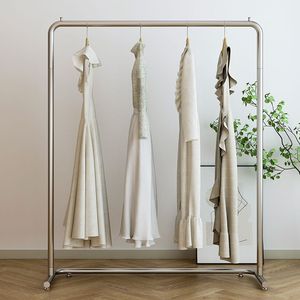 Porte-manteau pour femmes célébré par Internet support de suspension <span class=keywords><strong>en</strong></span> acier inoxydable présentoir de magasin étagère à vêtements spéciale <span class=keywords><strong>en</strong></span> métal durable - Product Image 1