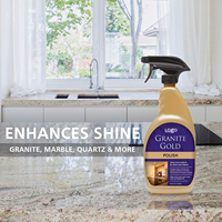 Produit de polissage sûr pour comptoirs de cuisine en granit, brillance sans traces, pour granit blanc, empêchant l'accumulation de saleté et des traces de doigts