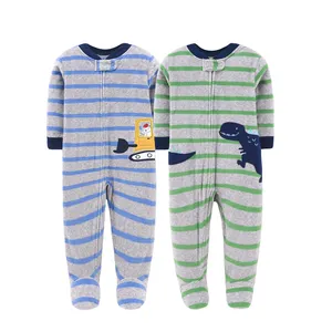 Ausverkauf Baby Boy Stram pler Herbst Warm Polar Fleece Kleidung Cartoon Infant Boy Kleidung Neugeborene Overalls Baby Jumps uit