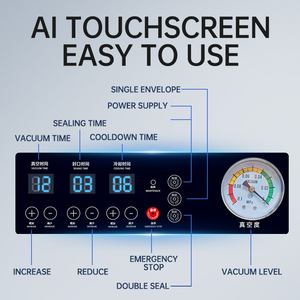 Sigillatrice <span class=keywords><strong>Sottovuoto</strong></span> Elettrica Commerciale a Camera Singola DZ400 in Acciaio Inossidabile, Macchina Automatica <span class=keywords><strong>per</strong></span> Confezionamento <span class=keywords><strong>Sottovuoto</strong></span> Alimenti (Pellicola/Sacchetto/<span class=keywords><strong>Carta</strong></span>) - Product Image 2