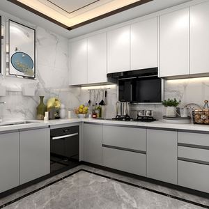 Système de cuisine professionnel sur mesure avec tiroirs de rangement profonds, îlot central et armoire de garde-manger intégrée - Product Image 4