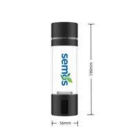 Bouteille d'eau hydrogénée 4000-5000ppb avec électrode en oxyde d'aluminium PEM + PC de qualité alimentaire, 230 ml, portable pour voiture, hôtel, camping-car