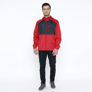 Finer Threads Men's Hooded Windbreaker Jacket-Vintage Style <b>Canvas</b> Fabric Breathable Windproof Contrasting Colors - Product Image 1