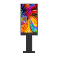 Vente chaude 3x55 pouces Triple écran Lcd Digital Drive-thru Menu Boards Outdoor Advertising Lcd Display