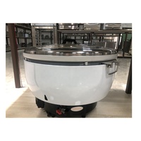 Autocuiseur à riz commercial à gaz 10L antiadhésif à allumage automatique en forme de tambour pour usage hôtelier