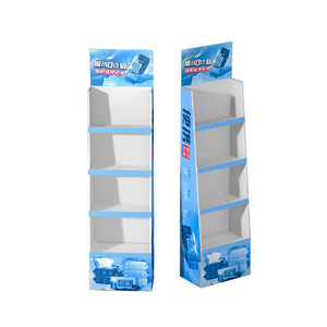 Présentoir de papier ondulé de présentoir de magasin de détail de supermarché pour la promotion de produit - Product Image 1