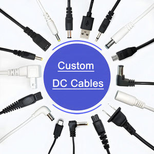 Kutsal elektronik 100mm 10A 2 çekirdek 20AWG DC 5.5x2.1mm BX-U29 PVC ceket çıplak bakır kablo kadın Jack güç konektörü Pigtail - Product Image 2