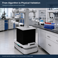 Plateforme de Recherche Mobile à Double Bras Élévatrice de Haute Précision pour Extérieur/Intérieur, Robot de Validation d'Algorithmes Accélérés pour la Recherche Scientifique