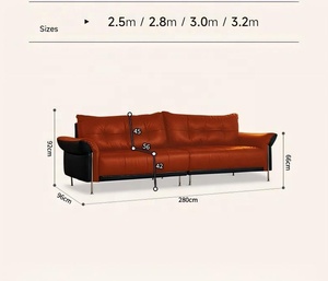 Sofá Negro con Respaldo Acolchado con Botones, Patas Metálicas Delgadas, Diseño Modular Dividido, <span class=keywords><strong>Estilo</strong></span> <span class=keywords><strong>Moderno</strong></span> Minimalista <span class=keywords><strong>Industrial</strong></span>, <span class=keywords><strong>Muebles</strong></span> para Sala de Estar - Product Image 5