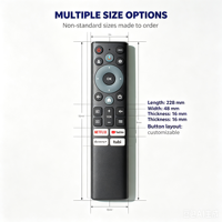 Télécommande TV à code fixe anti-choc KEYUAN TY-23D avec commande vocale, portée de 20 m, pile AAA