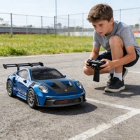 Voiture de drift miniature RC WGNRC D43 911&GTR à l'échelle 1/43, voiture de drift miniature RC entièrement proportionnelle en alliage, voiture de course de drift miniature RC de bureau avec gyroscope
