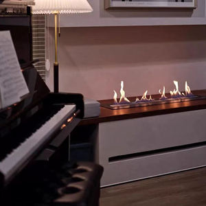 Design moderne 110/220V <span class=keywords><strong>Cheminée</strong></span> électrique linéaire au <span class=keywords><strong>bioéthanol</strong></span> Contrôle intelligent <span class=keywords><strong>Cheminée</strong></span> <span class=keywords><strong>murale</strong></span> à alcool pour la maison Acier - Product Image 4