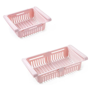 <b>Kitchen</b> Retractable Drawer Organizer Refrigerator <b>Storage</b> Baskets Food <b>Storage</b> <b>Boxes</b> - Product Image 1
