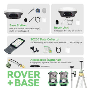 Singular Xyz High Performance E1 Lite Betrouwbare Signalen Overal Land Survey Equipment Goedkope Rtk Gnss Ontvangerbasis En Rover - Product Image 4