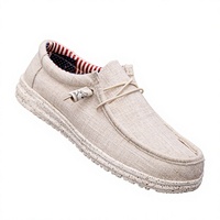 Chaussures décontractées en toile pour hommes, best-seller transfrontalier, mocassins à enfiler légers, confortables et respirants pour l'été, pour la conduite et la navigation