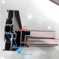 Ventanas correderas de marco de aleación de aluminio para exteriores e interiores de estilo francés, vidrio templado doble a prueba de huracanes para apartamentos