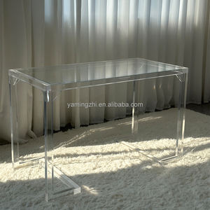 Atacado Design Moderno Mobiliário Comercial Transparente Acrílico Mesa Espessada Sturdy Home Use Tabela Acrílica Clara - Product Image 3