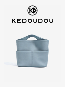 Mini sac fourre-tout de luxe en cuir véritable pour femmes, sac à main en cuir de vache souple, petit sac à bandoulière multi-poches, sac de transport quotidien - Product Image 6