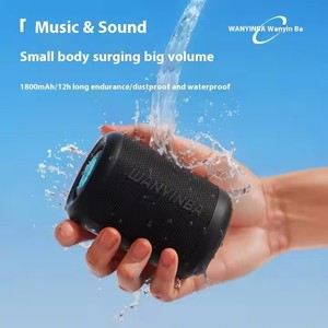 Wanyin <span class=keywords><strong>Ba</strong></span> M5 portátil para altavoces Bluetooth 8W RGB LED impermeable 1800mAh batería de micrófono inalámbrico para uso de Audio de Radio en casa - Product Image 2