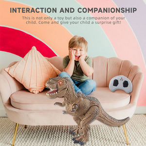 Jouets dinosaures T-Rex infrarouges télécommandés avec démonstration automatique, bouche qui s'ouvre et se ferme, yeux lumineux, sons réalistes, marche réaliste, cadeau pour enfants - Product Image 4