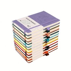 Hardcover <b>A5</b> <b>Diary</b> Dotted Lined Printed Planner Saddle Stitched Faux PU Leather Journal Gift Customizable PP - Product Image 1