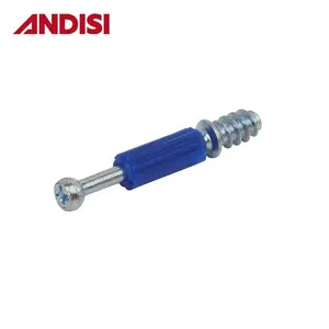 ANDISI Mini-Fix-Schrank-Verbindungsgelenk Cam-Verbindungsmatrix Kunststoff-Dowel-Schraubenbolzen kd-Fisches für Möbel