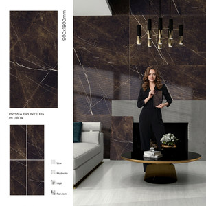 Aric Crema 900x1800mm Porcelain Glazed Tiles Full Polished Stone Look For Premium Interior Spaces - Product Image 3