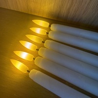 2025 Nouveau modèle de bougies électroniques à LED à longue perche télécommandées pour la scène des fêtes de mariage Le logo peut être imprimé sur elles.