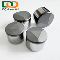 Coupe-PDC à triple rainure/plat, diamant poli, carbure, pour forage pétrolier et gazier, OEM ODM, super haute résistance à l'usure, haute résistance aux chocs