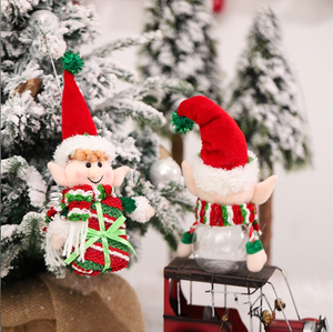 Barattolo di Caramelle Natalizio Decorazione Creativa Set Regalo con Fatina e Gnomo Ciondolo per Albero di Natale Regalo Festivo per la Casa - Product Image 4