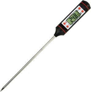 Termómetro para carne de lectura instantánea ultralargo con ° C / ° Botón F para cocinar: Parrilla, Barbacoa, Carne, Dulces, Leche, Agua, Baño - Product Image 3