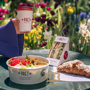 Comida ecológica saludable personalizada, envasado de alimentos reales para llevar, ensaladera de <span class=keywords><strong>grano</strong></span> de potencia vegetal fresco, vaso pequeño de sopa de papel con cuchara para servilletas - Product Image 3