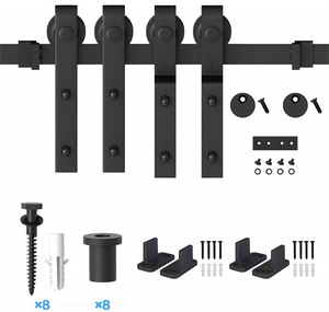 Armoire de maison à Double Rail coulissant, robuste de haute qualité, 1 pièce, matériel de grange, <span class=keywords><strong>Kit</strong></span> de <span class=keywords><strong>placard</strong></span> à roulettes - Product Image 2