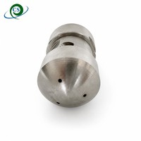 Nouvelle petite pompe avec buse de nettoyage de drain en acier inoxydable, filetage femelle G3/8 pouce, débit de 40 LPM, tête de jet pour kit de nettoyage de canalisations.