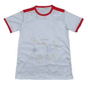 2526 Cape Verde Football Club Mendy Thai versione 100% poliestere Santos Vozinha coppa africana e maglia del campionato africano di calcio - Product Image 3