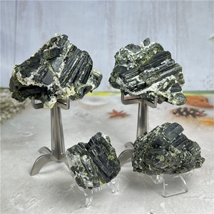 Venta al por mayor de piedras naturales de epidoto en bruto, cristales curativos de Reiki, especímenes en bruto para colección y exhibición. - Product Image 2