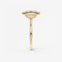 Anillo de Compromiso y Boda con Diamante de Laboratorio de 2 Quilates, Corte Ovalado, Engaste Catedral Solitario, Oro Sólido de 10K/14K/18K, Certificado IGI, CVD/HPHT