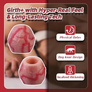 CITYFUN Anillo para Pene de Silicona Grueso con Nudo, Funda para Pene, Retrasa la Eyaculación, Estimulación, Mejora, Juguete Sexual, Anillo para Pene para Hombres - Product Image 2