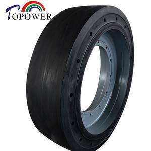 Pneu plein Topower 18X8X12 SM pour plateforme élévatrice à ciseaux, en caoutchouc, fabriqué en Chine - Product Image 5