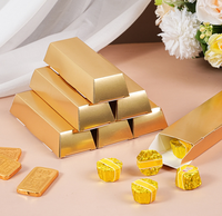 Vente flash, livraison rapide, petites boîtes cadeaux en carton pliables pour bonbons, chocolats, mariages, fêtes, or, argent