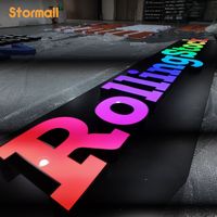 Letrero LED Personalizado para Exteriores a Todo Color, Letrero Luminoso con Logotipo a Todo Color, Letrero Programable, Letras 3D para Negocios
