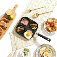 Friture antiadhésive facile à nettoyer cuisinière pour petit déjeuner poignée ergonomique pour la cuisine à domicile crêpes ustensiles de cuisine