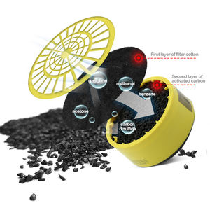 Austauschbare Aktivkohle-Doppelfilter-Tränengasmaske KN9 für Chemikalien - Product Image 4