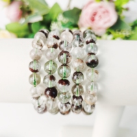 Bracelets en perles de cristal de quartz naturel de 8 mm en gros, bracelets en agate, bracelets en pierres précieuses pour femmes