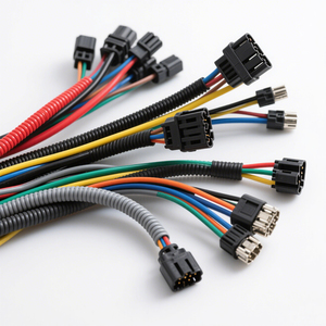 Faisceau de câblage avec connecteurs codés par couleur, âme en cuivre, isolation en PVC, pour installation statique dans un coffret PLC industriel - Product Image 1