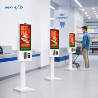 Terminal de paiement en espèces pour commande et encaissement, borne de libre-service, équipement de kiosque, distributeur automatique, kiosques de paiement pour restaurants et magasins d'alimentation