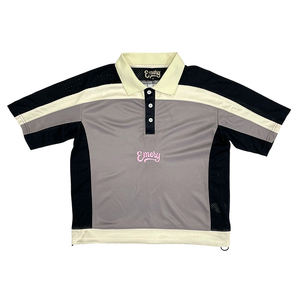 เสื้อฟุตบอลย้อนยุคอเมริกันคอโปโลโพลีเอสเตอร์แบบสตรีทเสื้อครอปขนาดพลัสไซส์ระบายอากาศป้องกันรังสียูวี - Product Image 2